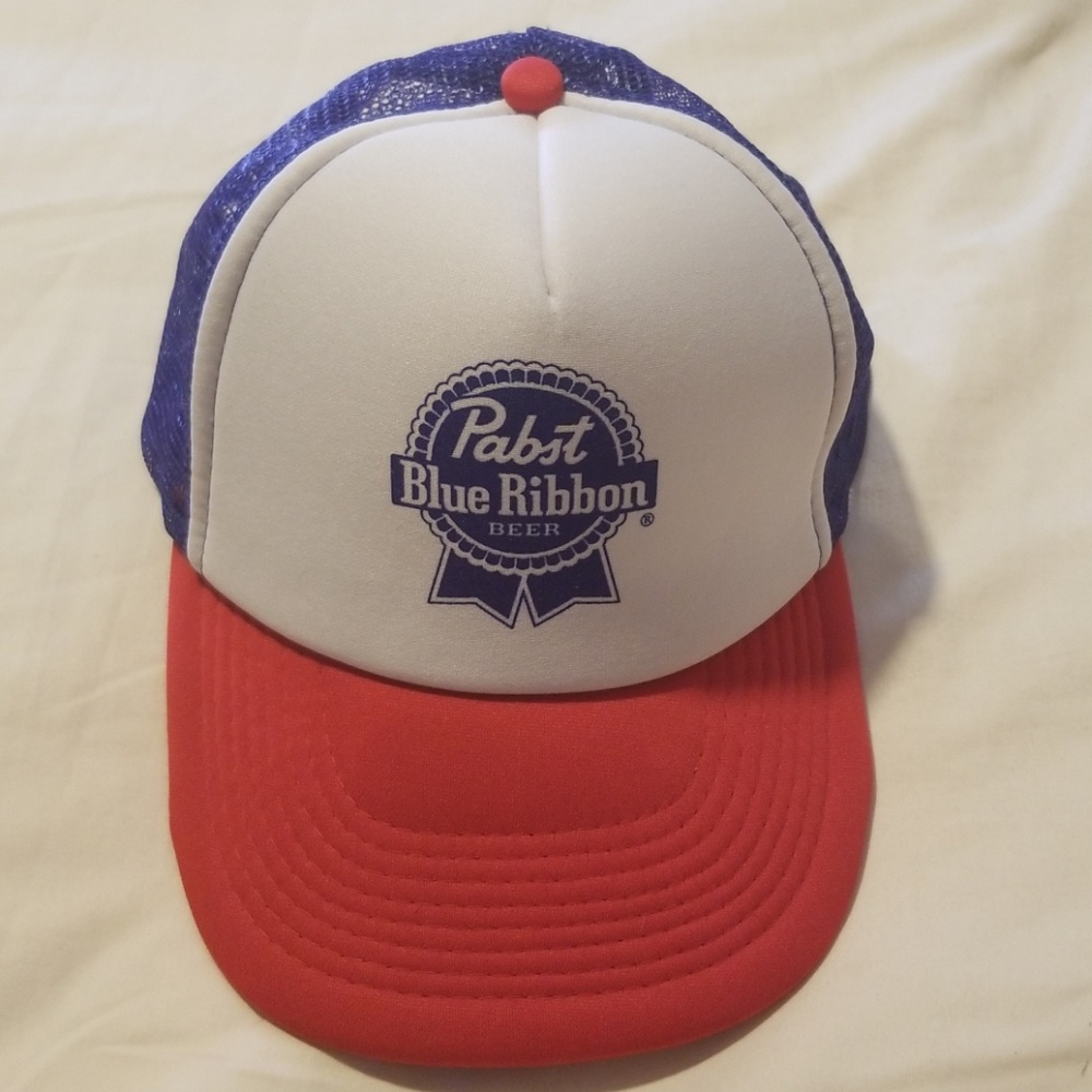 Pabst blue ribbon trucker hat